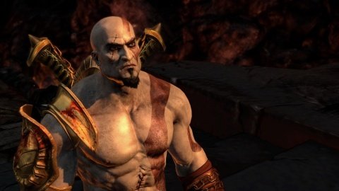 god of war 3 Kratos Closeup