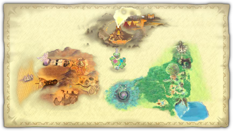 Legend of Zelda Skyward Sword map