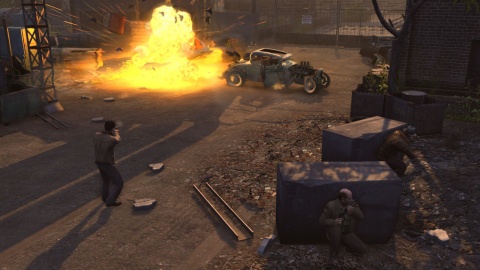 Mafia 2 Shoot out car Explosion