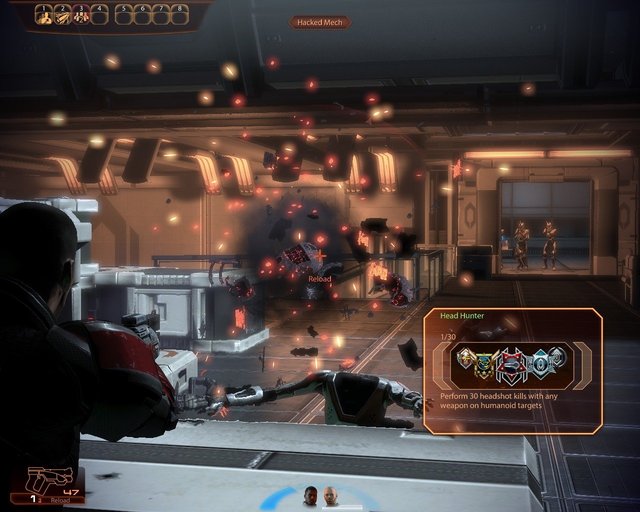 Mass Effect 2 Shepard Head Shot Mech