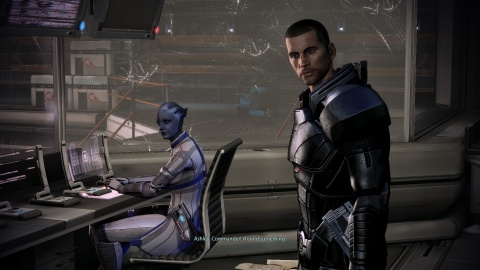Mass Effect 3 Shepard Liara Flirting