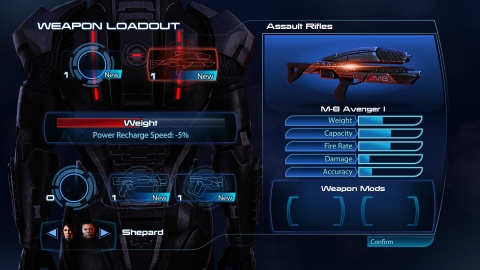 Mass Effect 3 Weapon Loadout Avenger