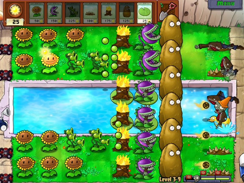Plants vs Zombies 01 Pool Battle