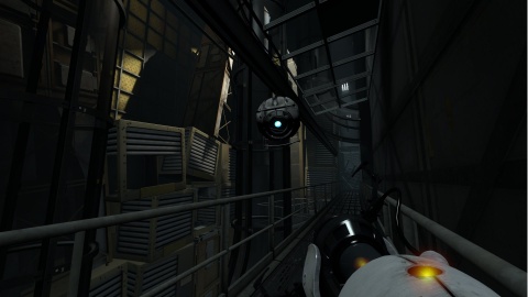 Portal 2 Wheatley Behind Test Chamber